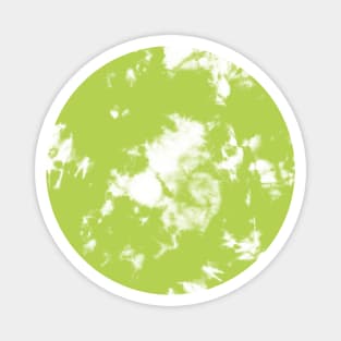 lime green Storm - Tie Dye Shibori Texture Magnet